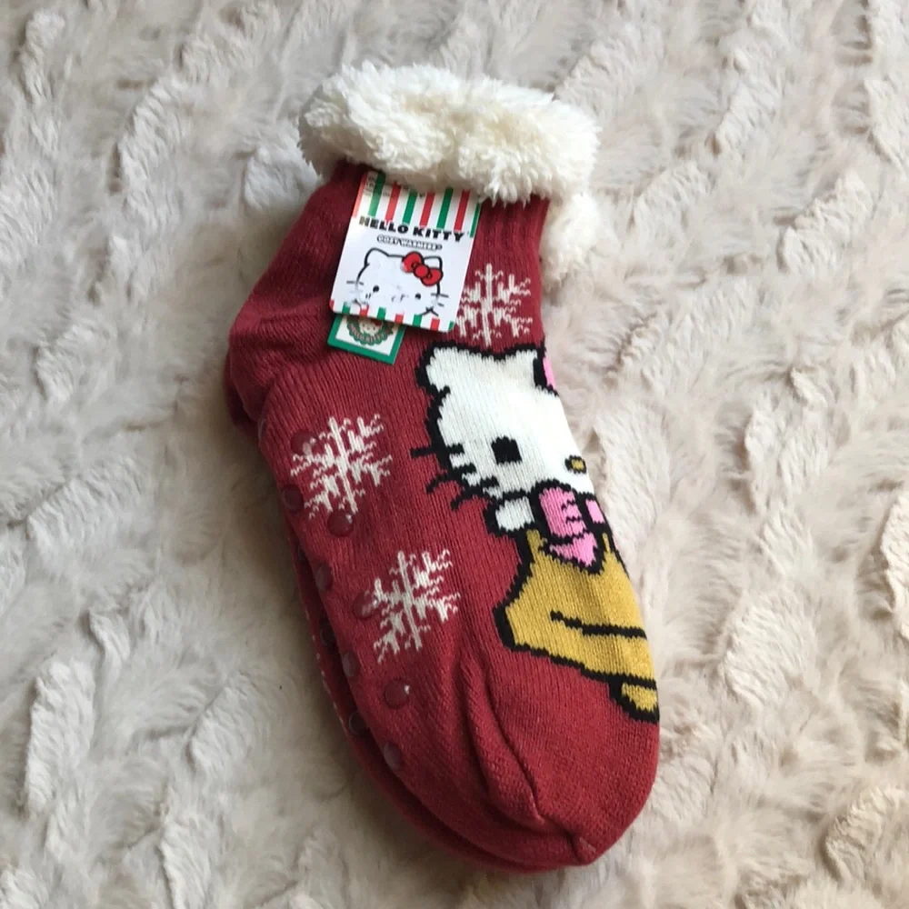 Hello Kitty Cozy Warmers Slipper Socks